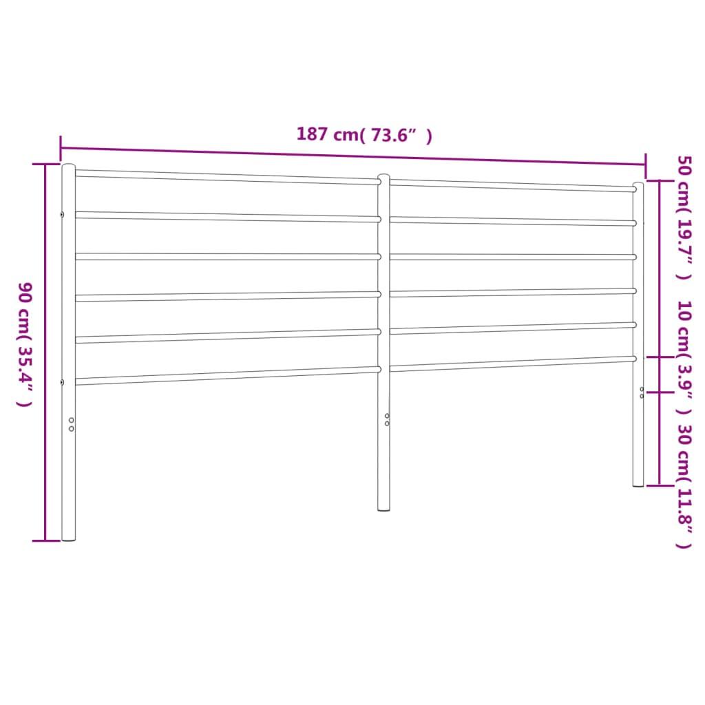 Metal Replace Headboard White 180 cm