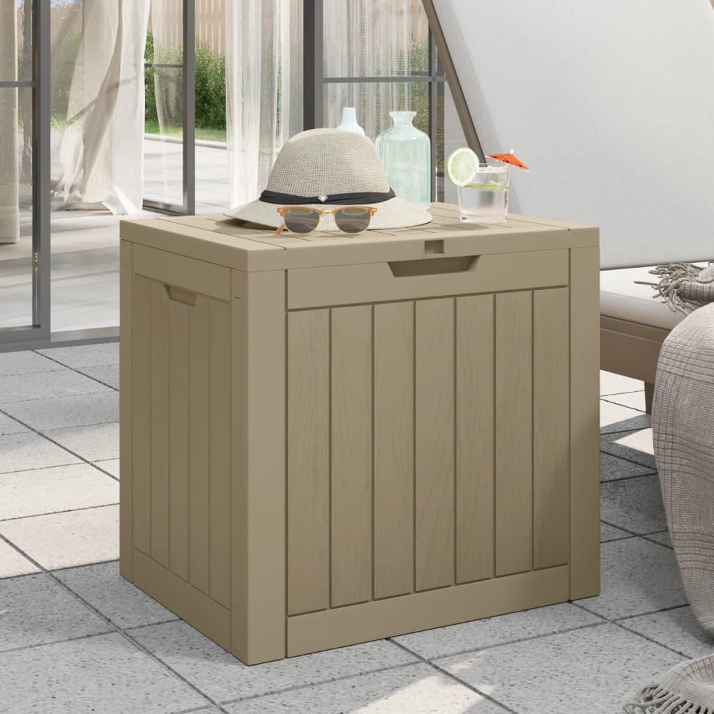 Garden Storage Box Grey 55.5x43x53 cm Polypropylene