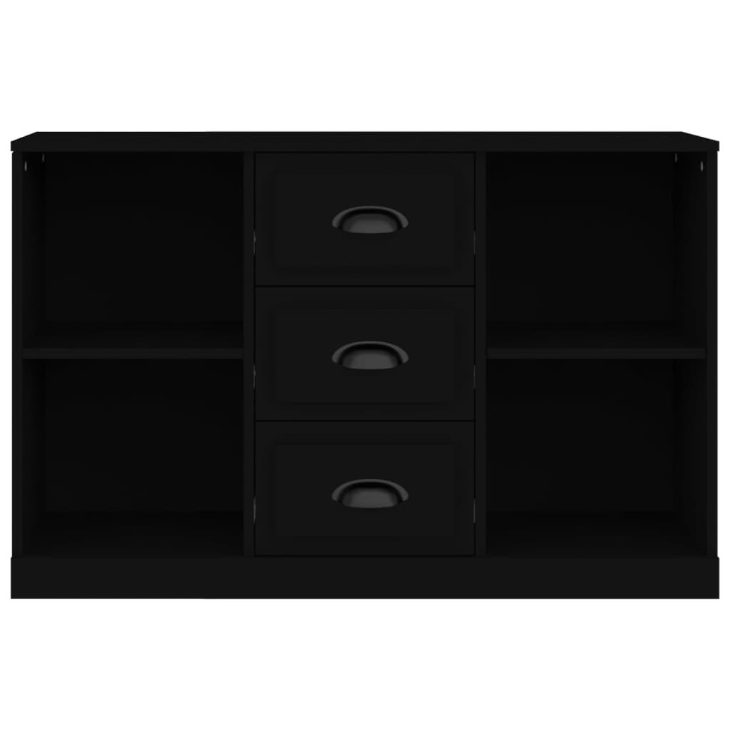 Sideboard Black 104.5x35.5x67.5 cm Engineered Wood
