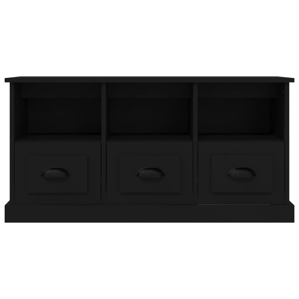 TV Cabinet Black 100x35x50 cm Engineered Wood