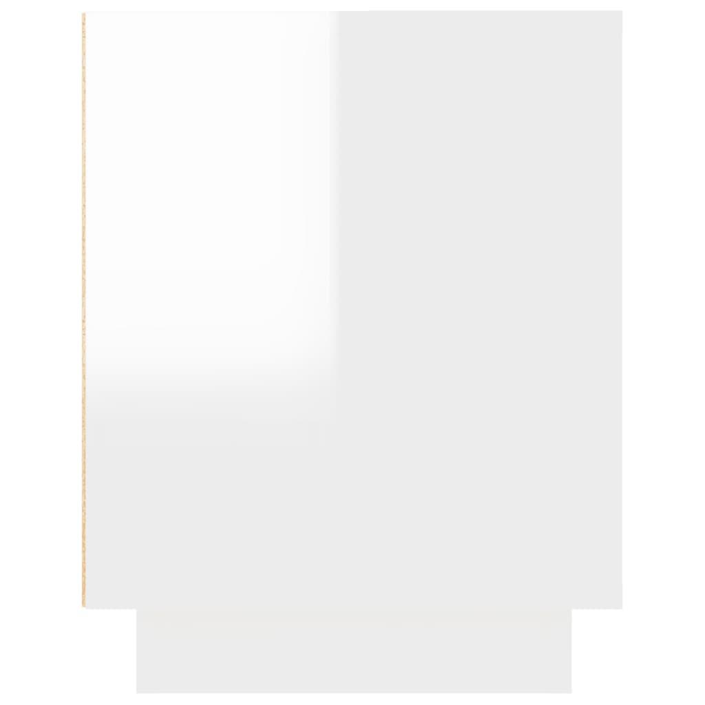 TV Cabinet High Gloss White 102x35x45 cm Engineered Wood