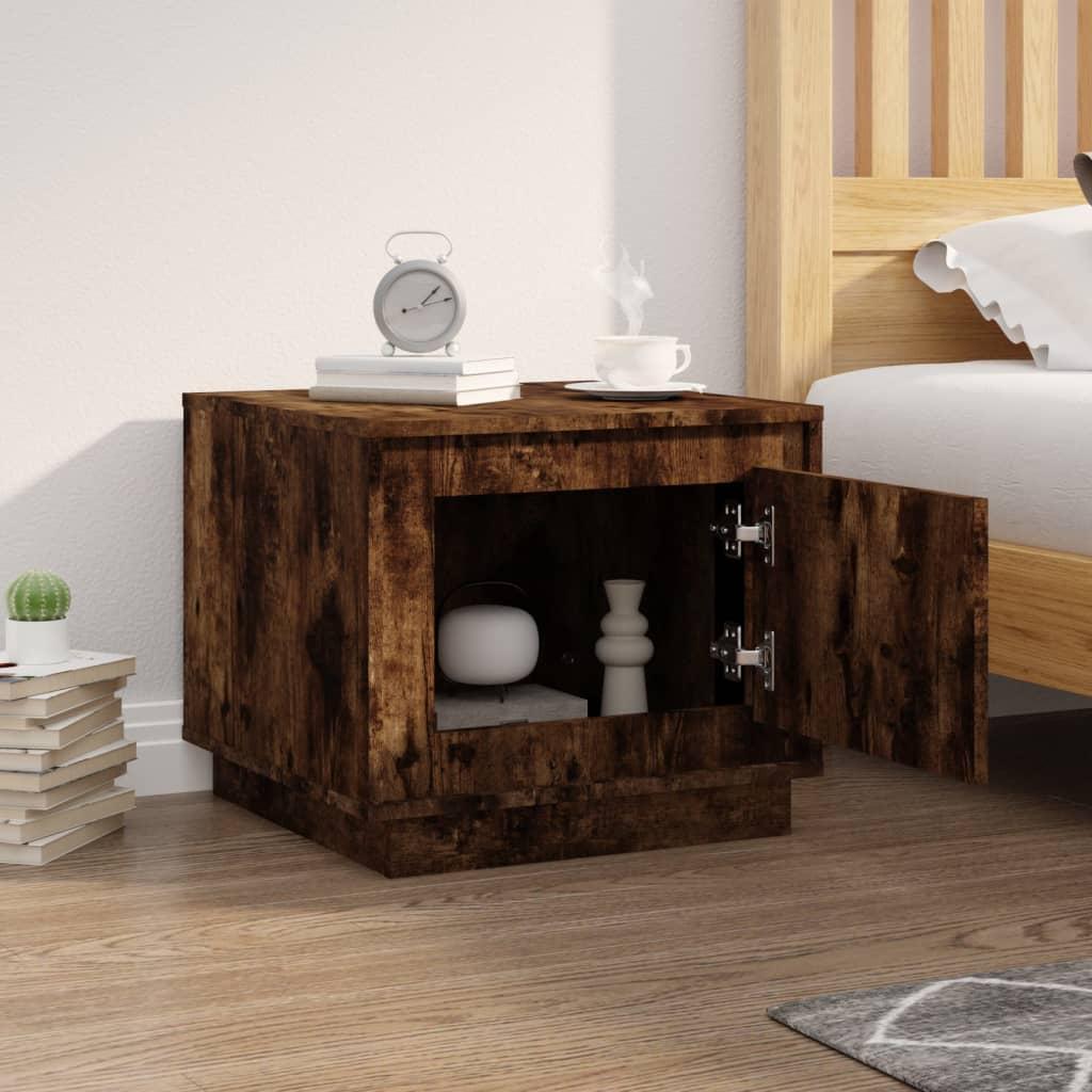 Coffee Table Smoked Oak 51x50x44 cm Engineered Wood