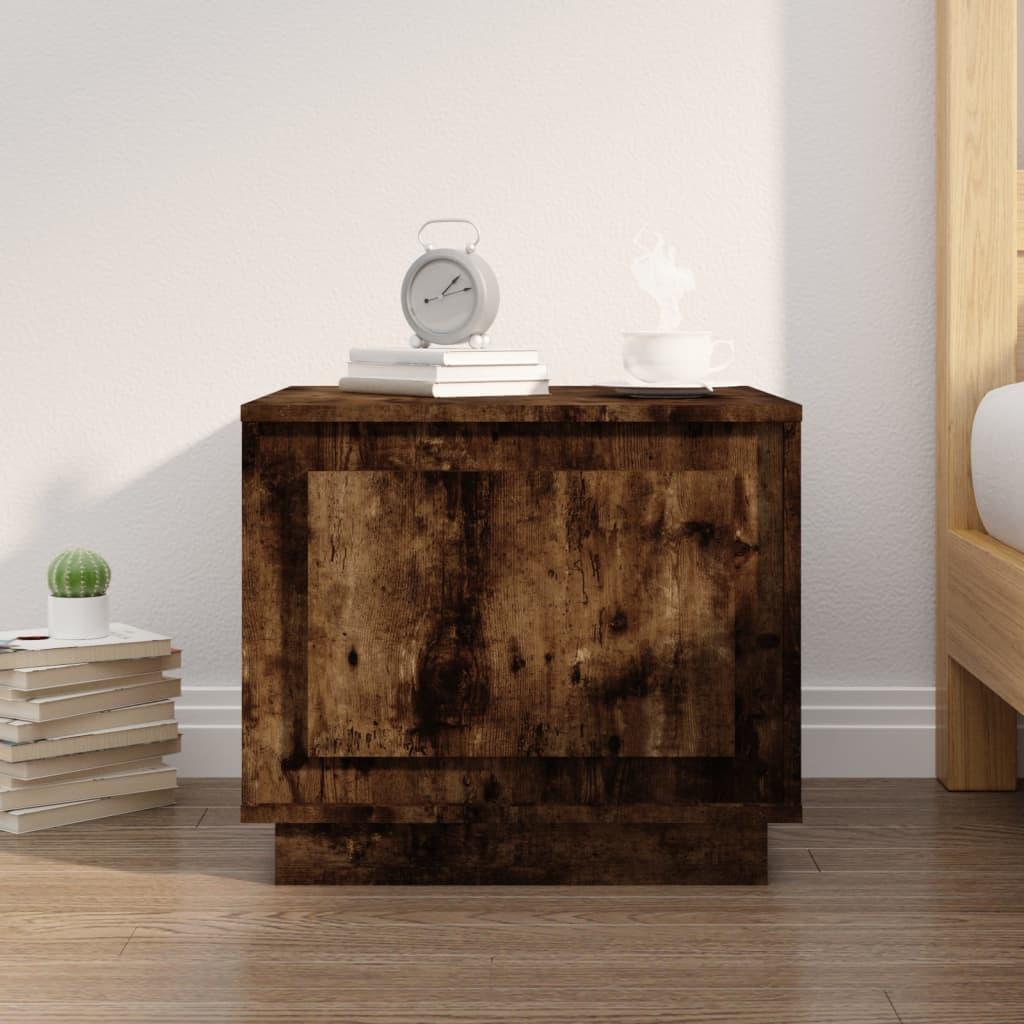 Coffee Table Smoked Oak 51x50x44 cm Engineered Wood
