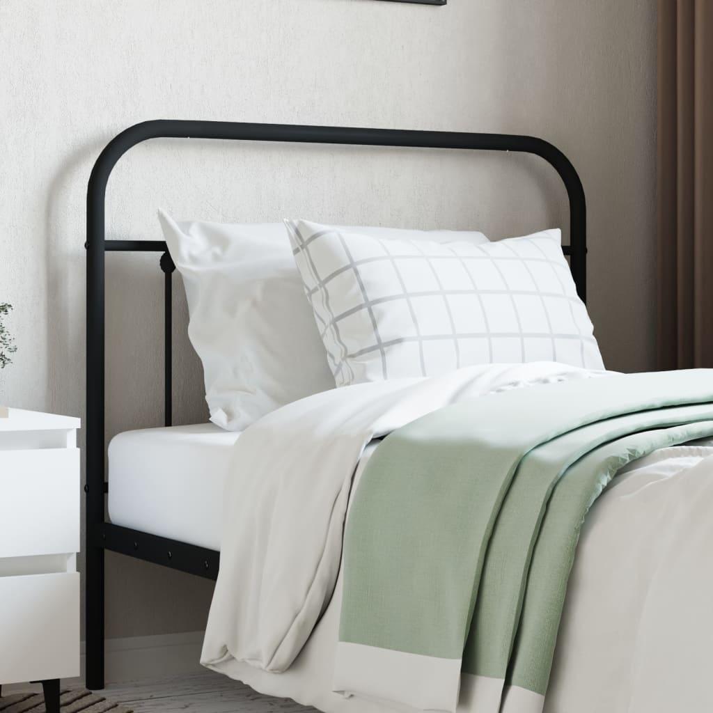 Metal Replace Headboard Black 107 cm