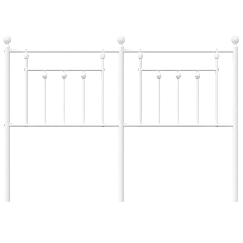 Metal Headboard White 152 cm Queen