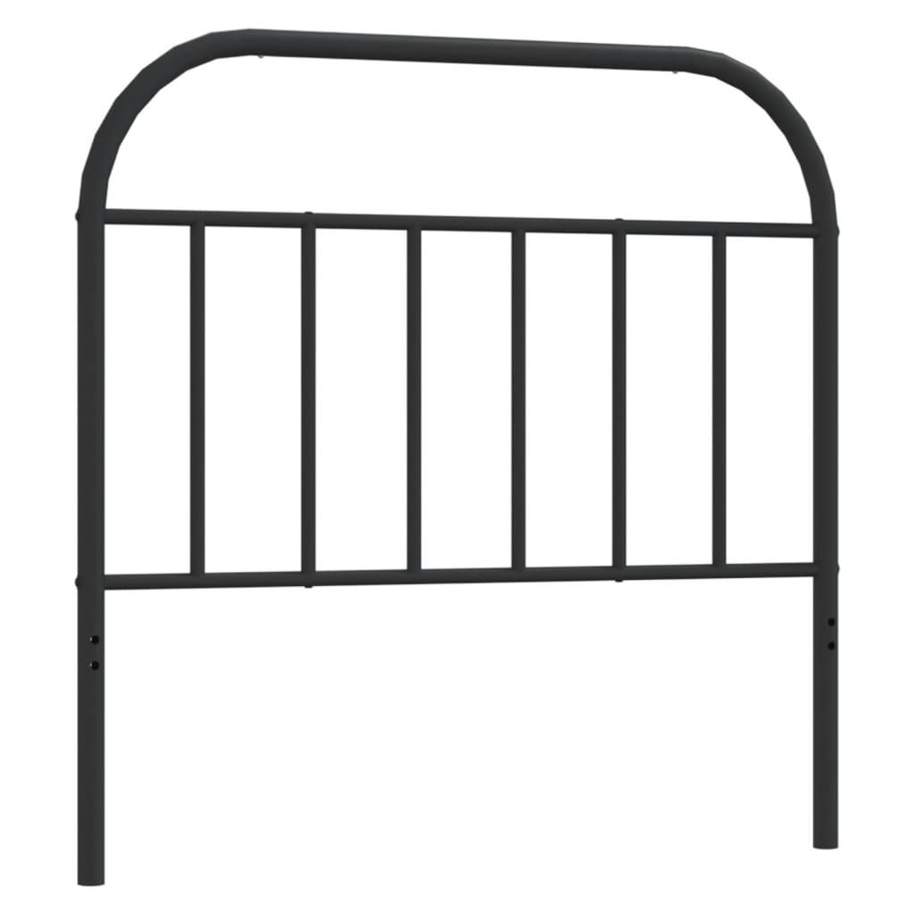 Metal Replace Headboard Black 107 cm