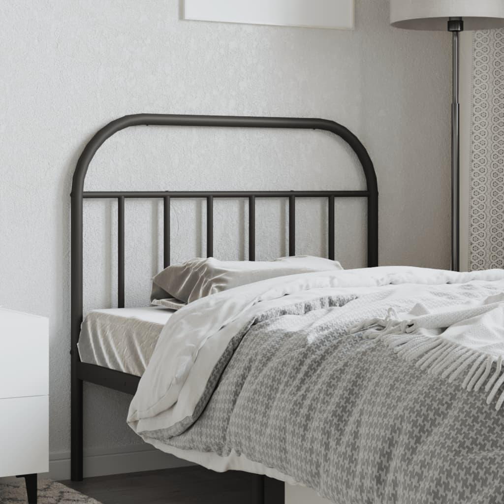 Metal Replace Headboard Black 107 cm