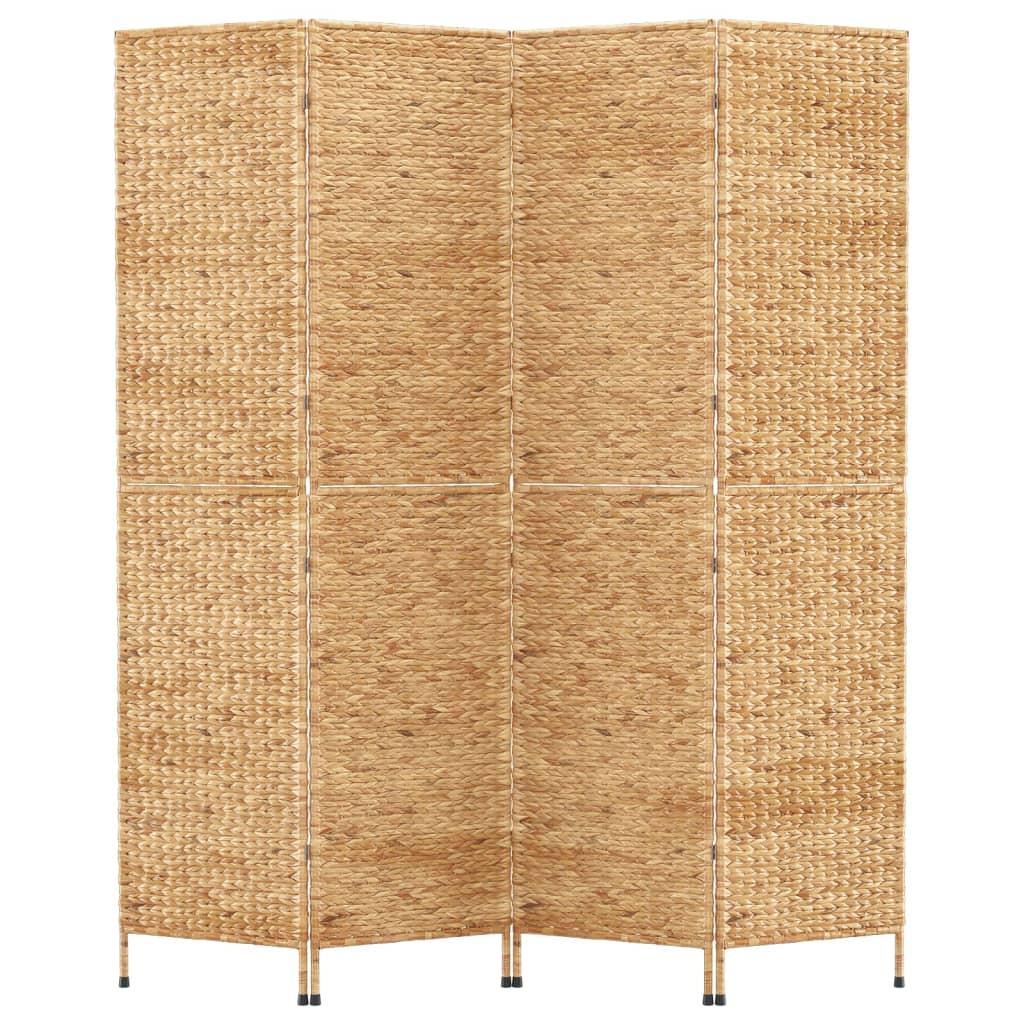 Room Divider 4-Panel 163x180 cm Water Hyacinth