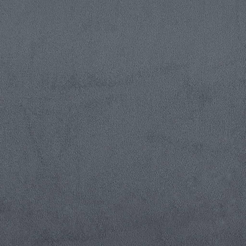 3-Seater Sofa Dark Grey Velvet 180 cm