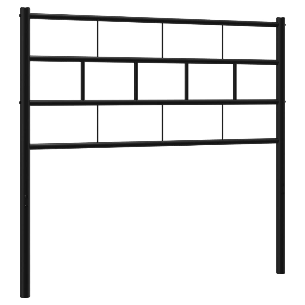 Metal Replace Headboard Black 107 cm