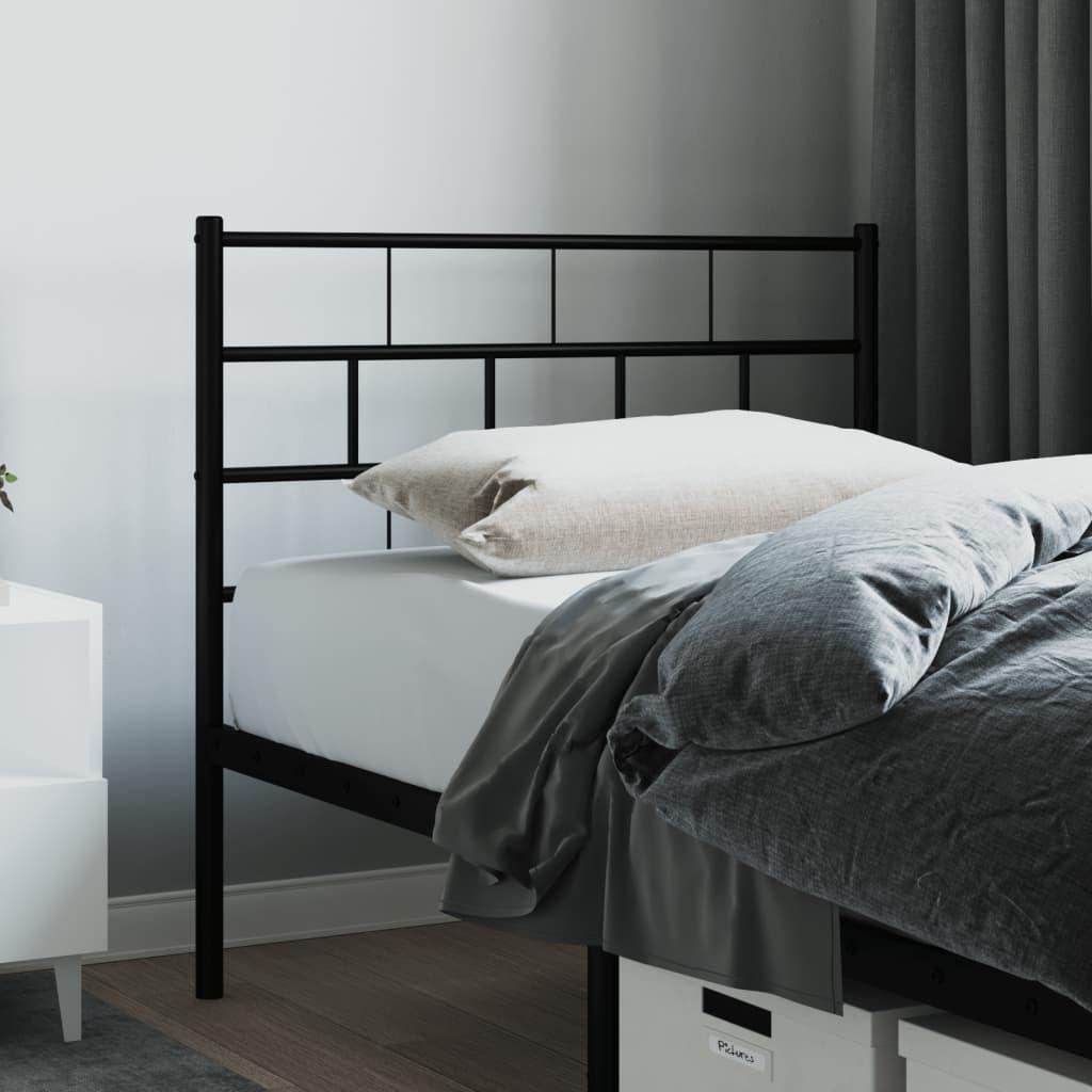 Metal Replace Headboard Black 107 cm