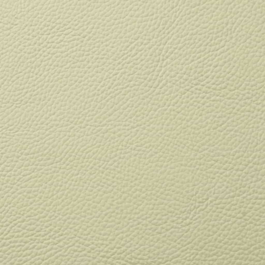 Massage Recliner Chair Cream Real Leather