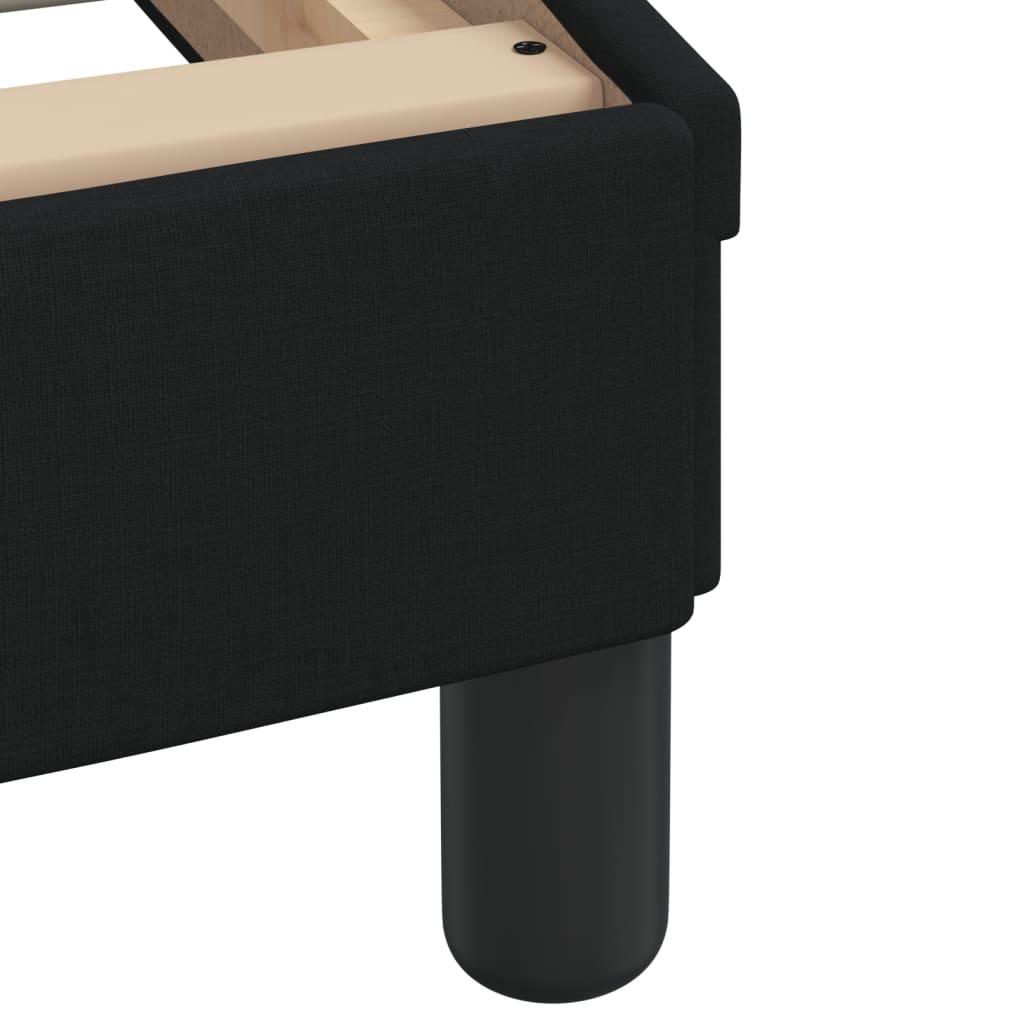 Bed Frame with Headboard "Dover" Black 90x190 cm Fabric