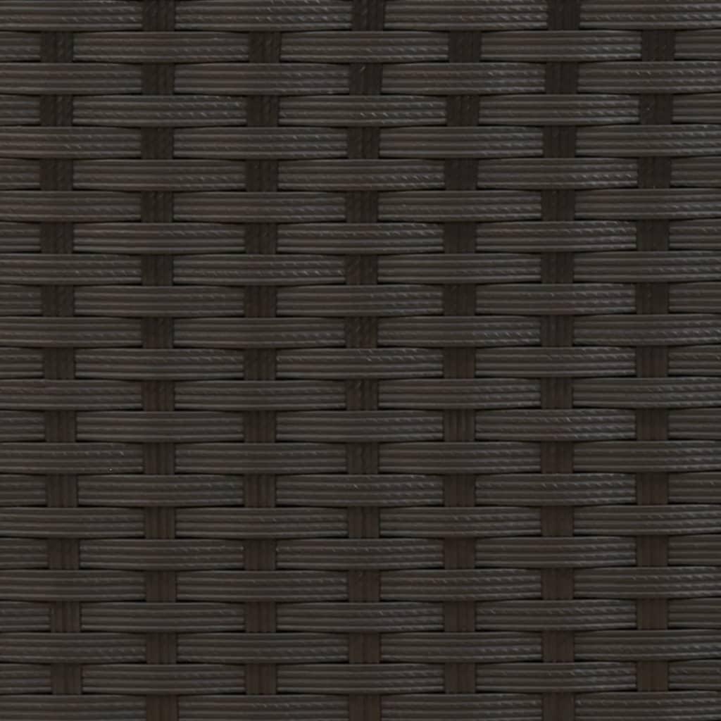 Garden Sofa 2-Seater with Stools Black Poly Rattan