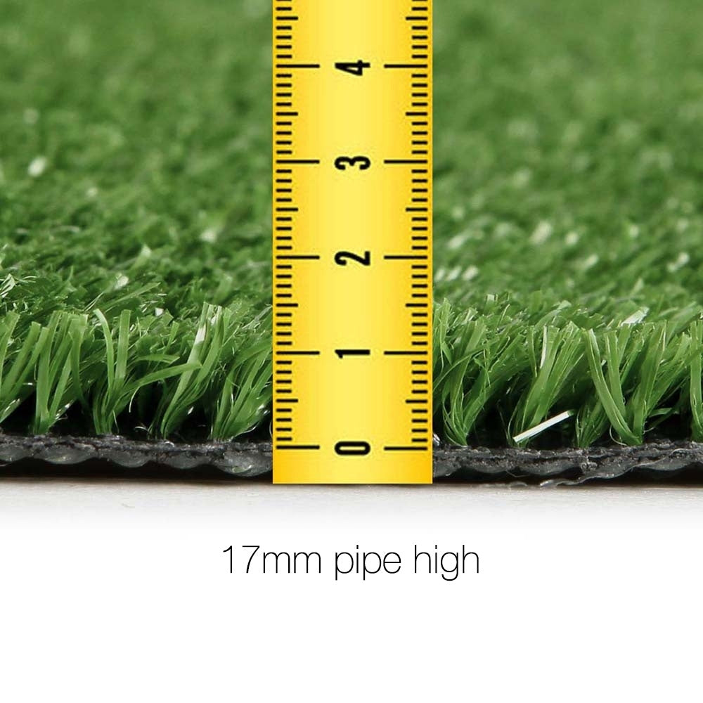 Primeturf Artificial Grass 17mm 1mx10m 10sqm Synthetic Fake Turf Plants Plastic Lawn Olive