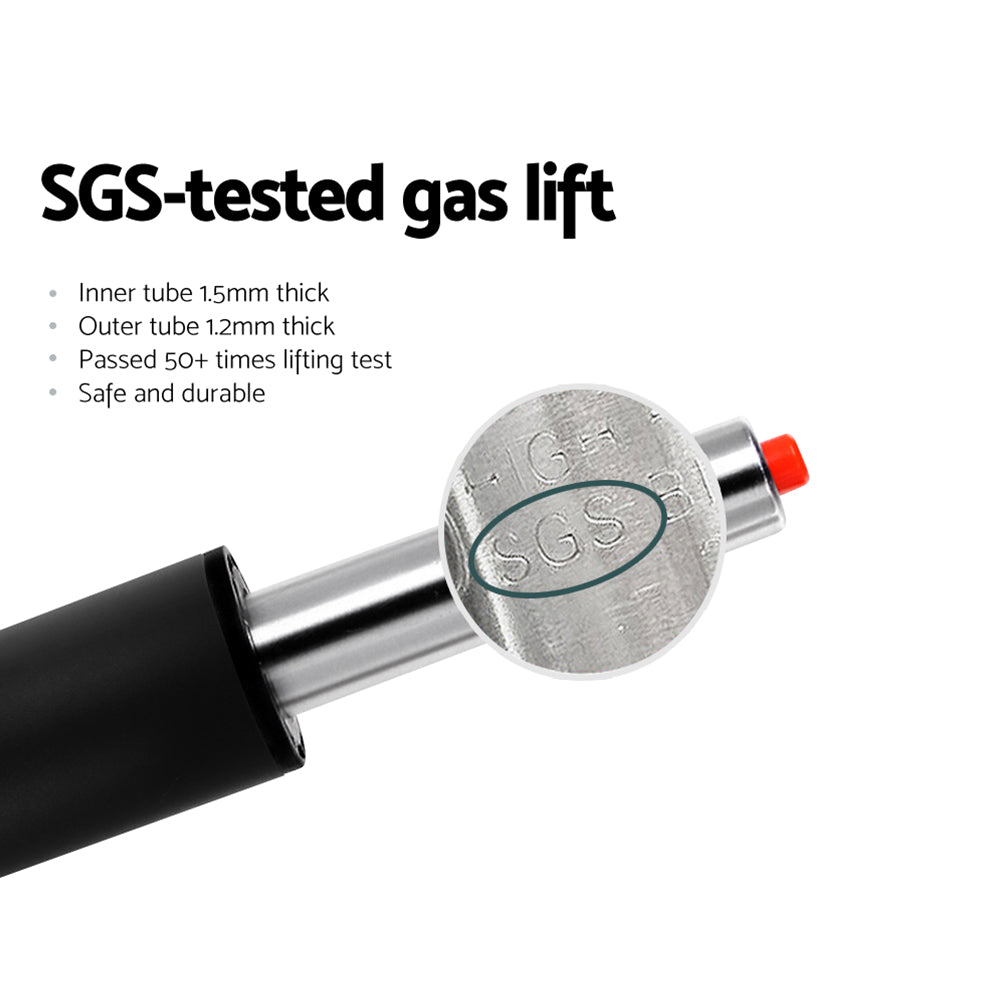 Artiss Bar Stools Kitchen Stool Chairs Dining Gas Lift Swivel Leather White x2