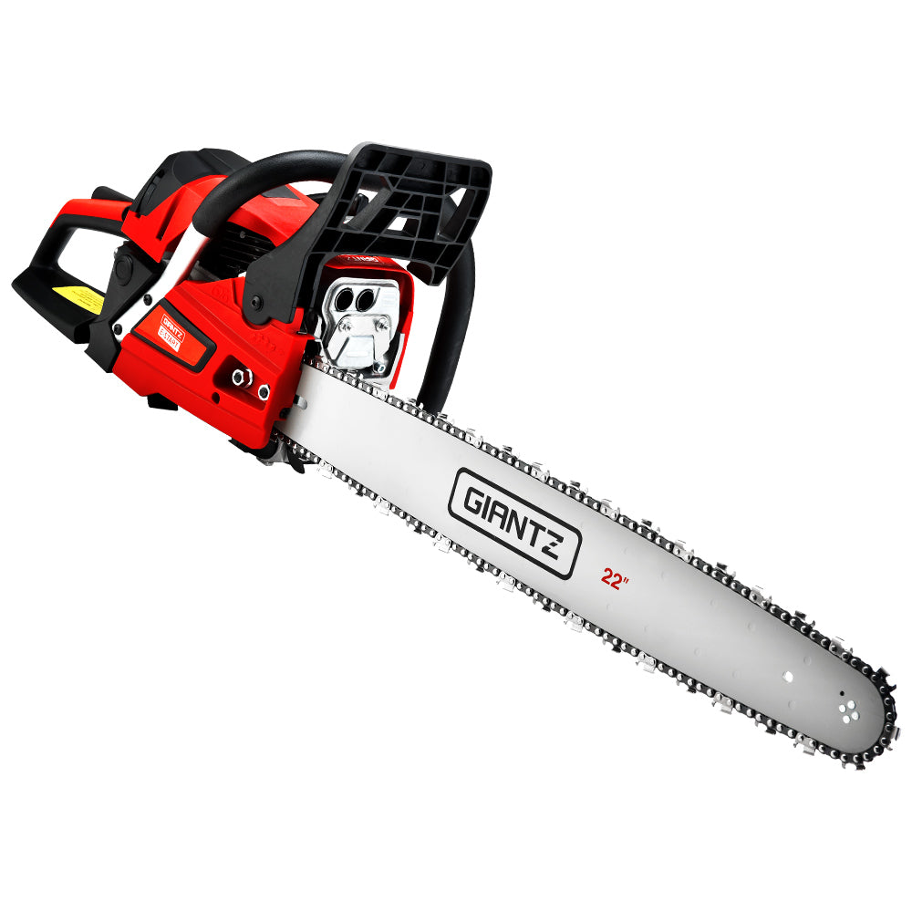 Giantz Chainsaw 58cc Petrol Commercial Pruning Chain Saw E-Start 22&#39;&#39; Bar Top