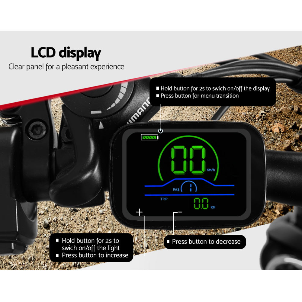 Phoenix 27.5" Electric Bike Motorized�Mountain Bicycle MTB City eBike Battery