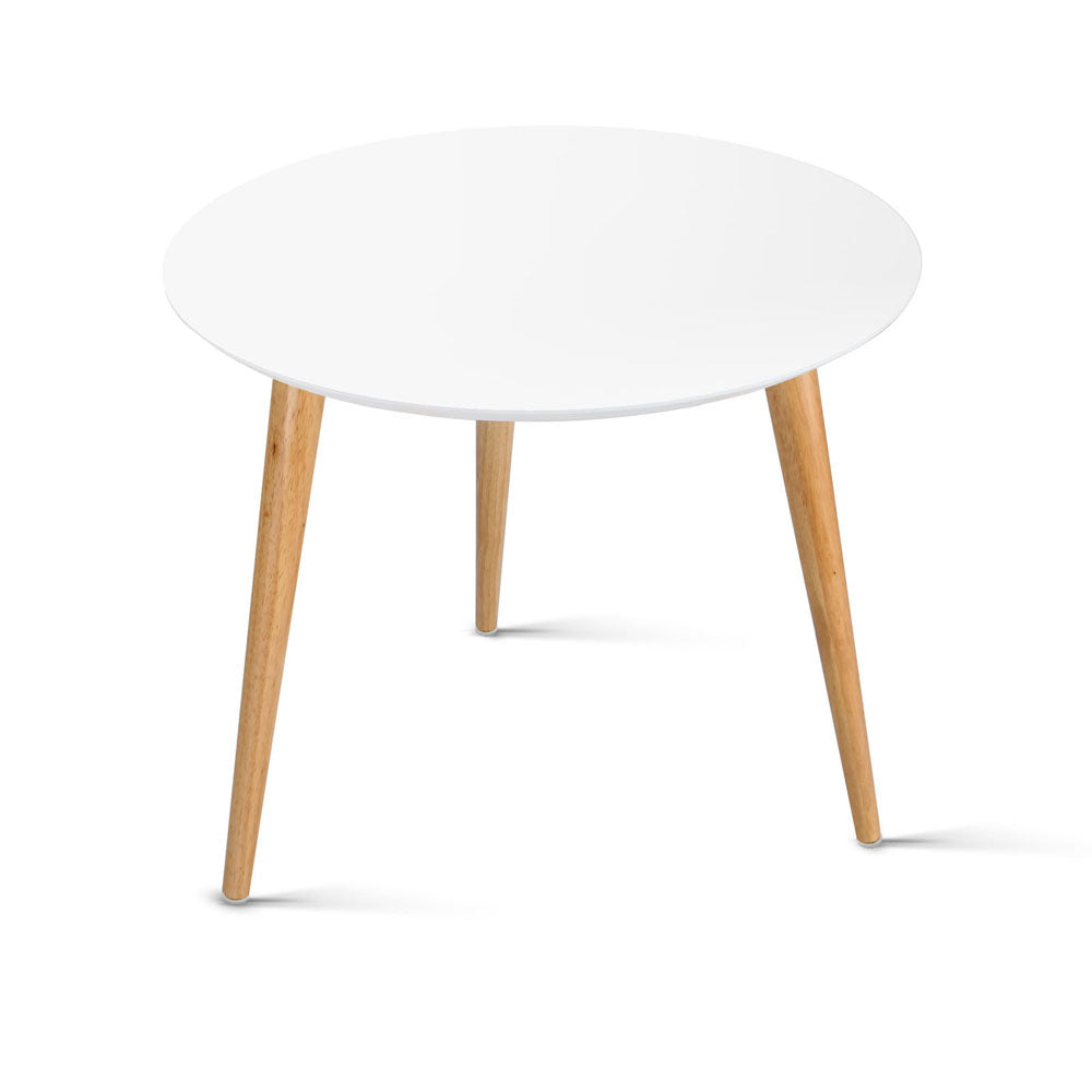 Artiss Coffee Table Round Side End Tables Bedside Furniture Wooden Scandinavian