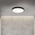 EMITTO Ultra-Thin 5CM LED Ceiling Down Light Surface Mount Living Room Black 30W