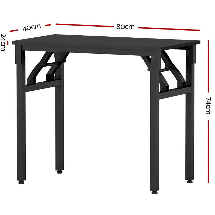 Artiss Computer Desk Laptop Table Bookshelf Desk Storage Rack Office Study Black