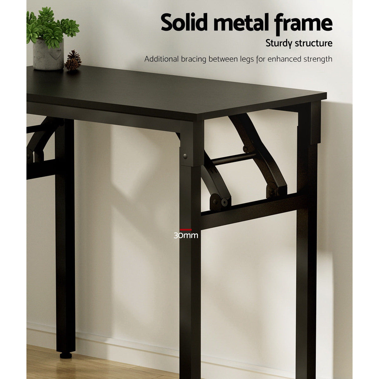 Artiss Computer Desk Laptop Table Bookshelf Desk Storage Rack Office Study Black