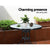 Gardeon Outdoor Furniture Dining Chairs Wicker Garden Patio Cushion Black 3PCS Sofa Set Tea Coffee Cafe Bar Set