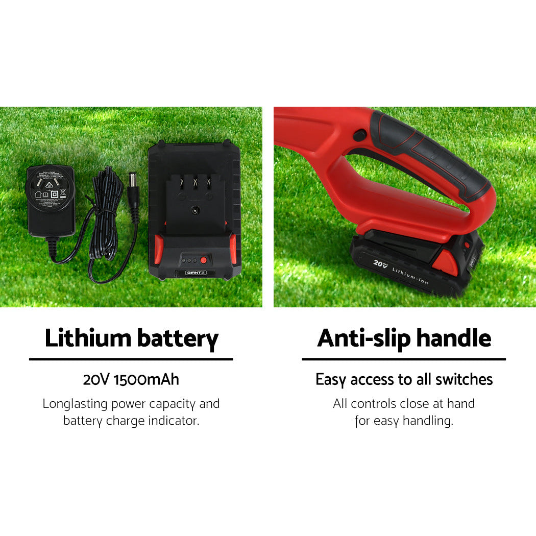 Giantz Cordless Pole Chainsaw Electric Saw 20V Lithium-Ion Tool Battery Pruner