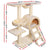 i.Pet Cat Tree Trees Scratching Post Scratcher Condo Tower House Bed Beige 100cm