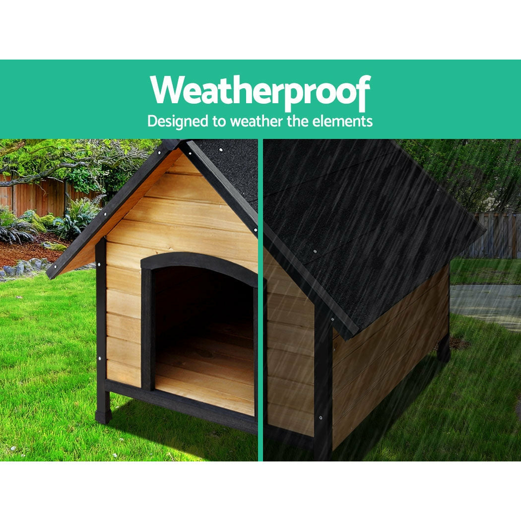 i.Pet Dog Kennel House Extra Large Outdoor Wooden Pet House Puppy XL