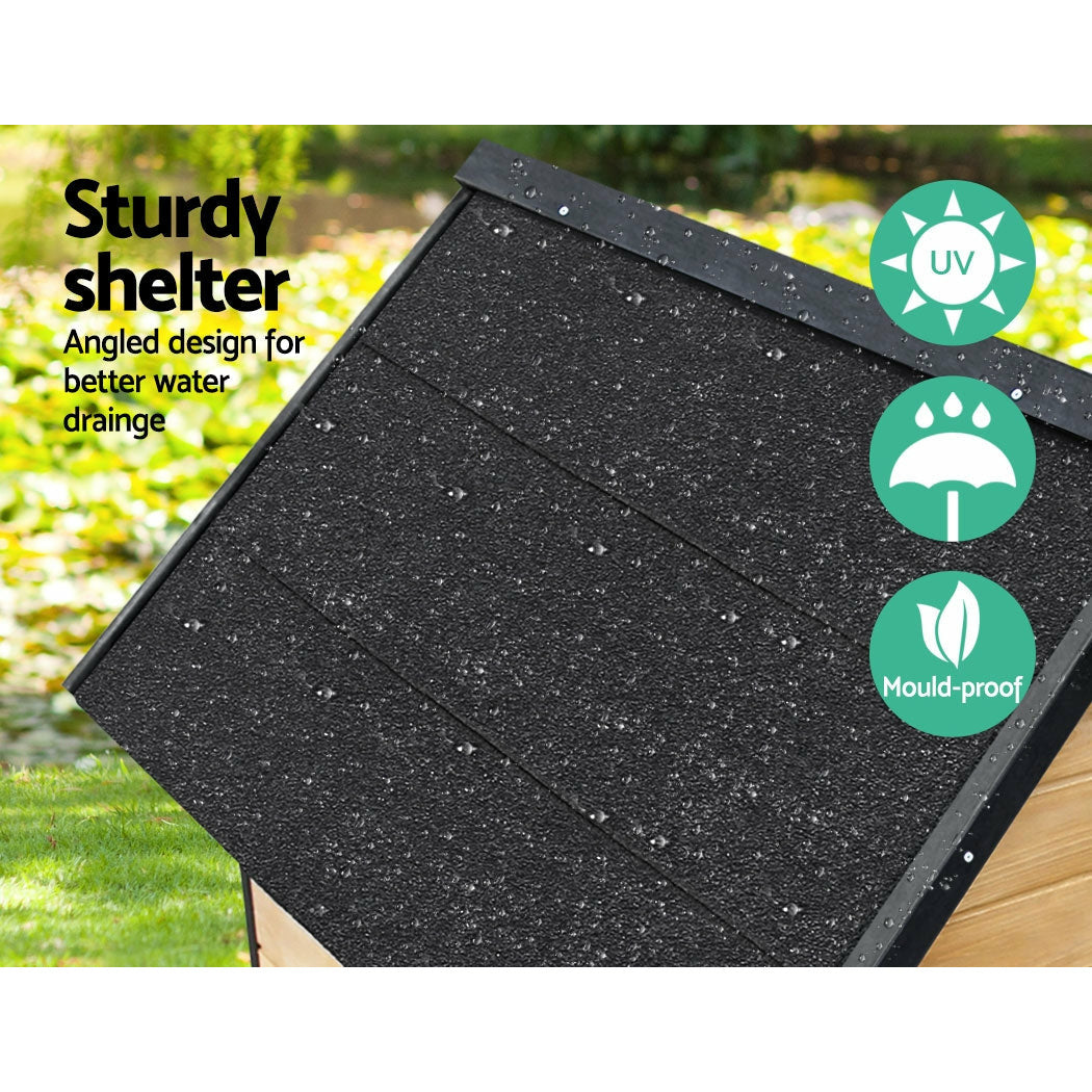 i.Pet Dog Kennel House Extra Large Outdoor Wooden Pet House Puppy XL