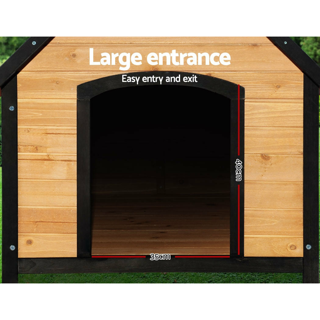 i.Pet Dog Kennel House Extra Large Outdoor Wooden Pet House Puppy XL