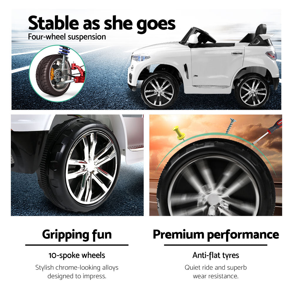 Rigo Kids Ride On Car - White