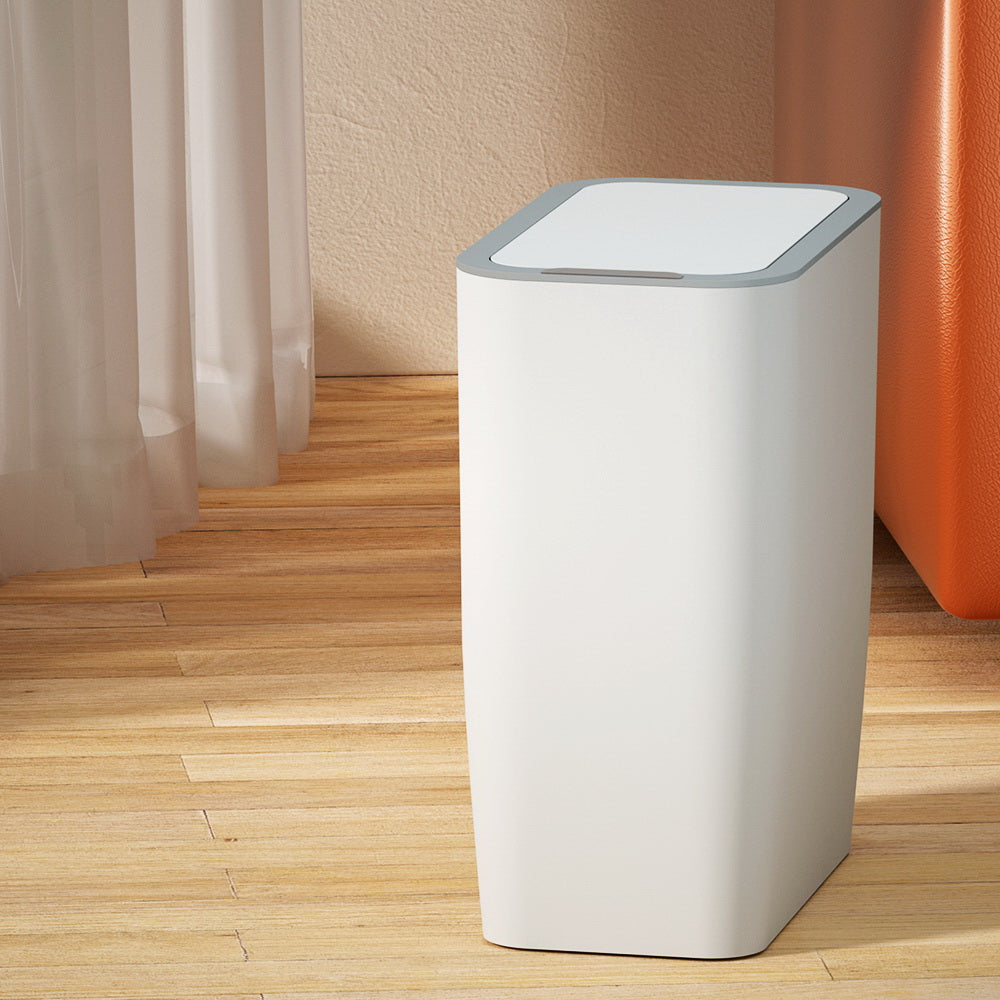 Devanti Motion Sensor Bin Automatic Rubbish Bins Waste Trash Can White 9L