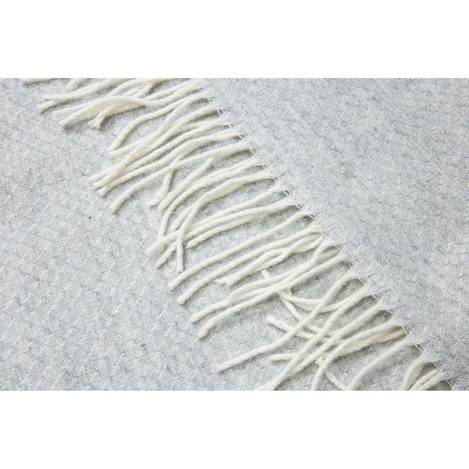Chiswick Throw - Merino Wool/Cashmere - Light Grey