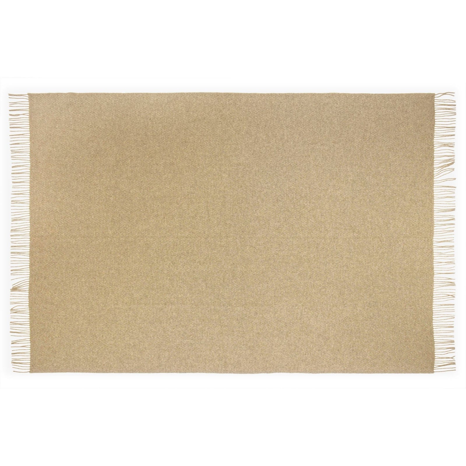 Hampton Throw - Merino Wool Blend - Camel