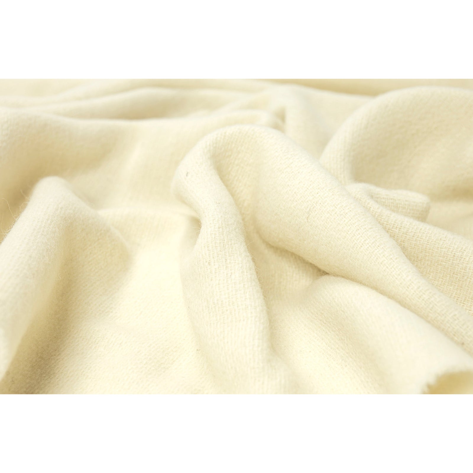 Oxford Throw - Merino Wool Blend - Ivory