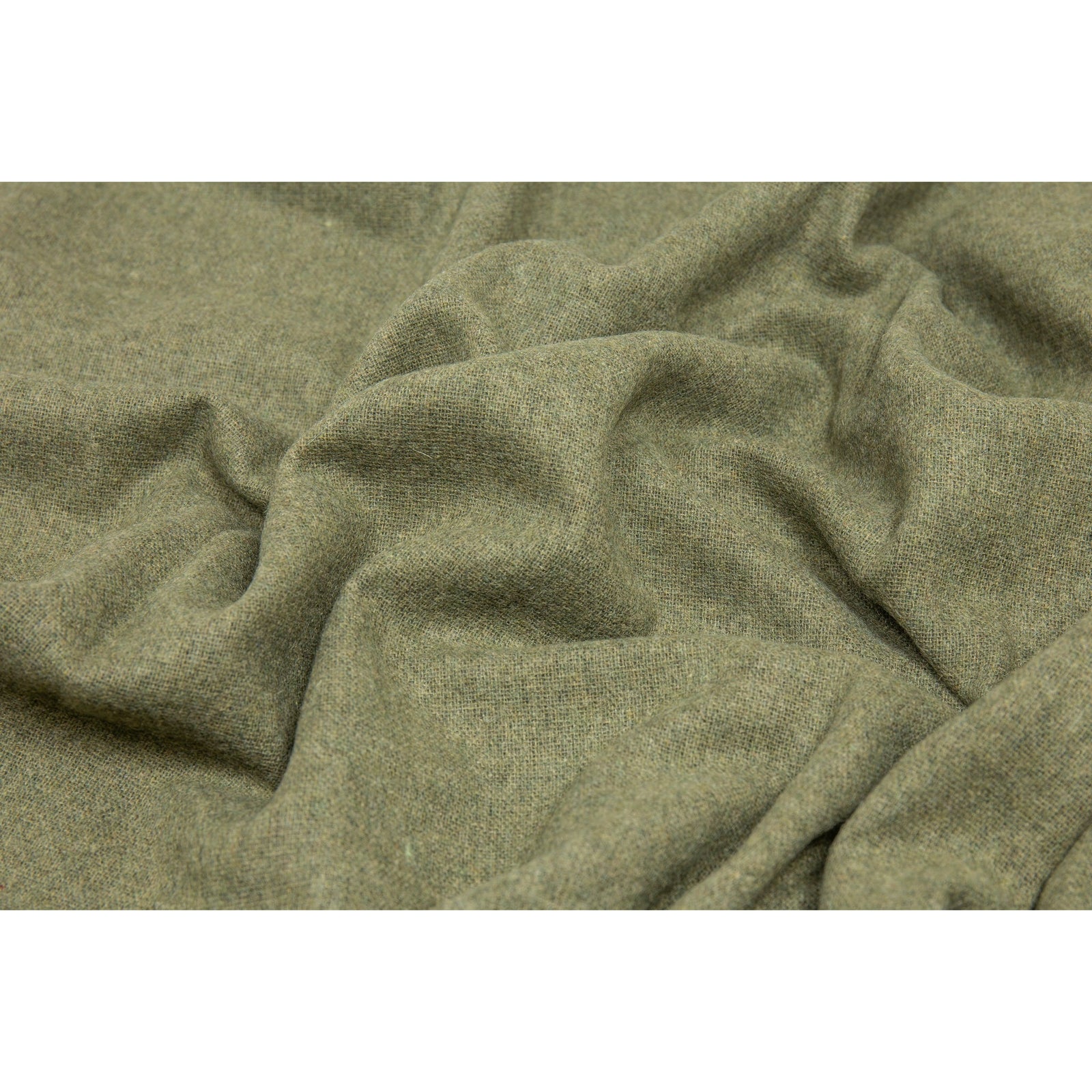 Paddington Throw - Fine Wool Blend - Olive