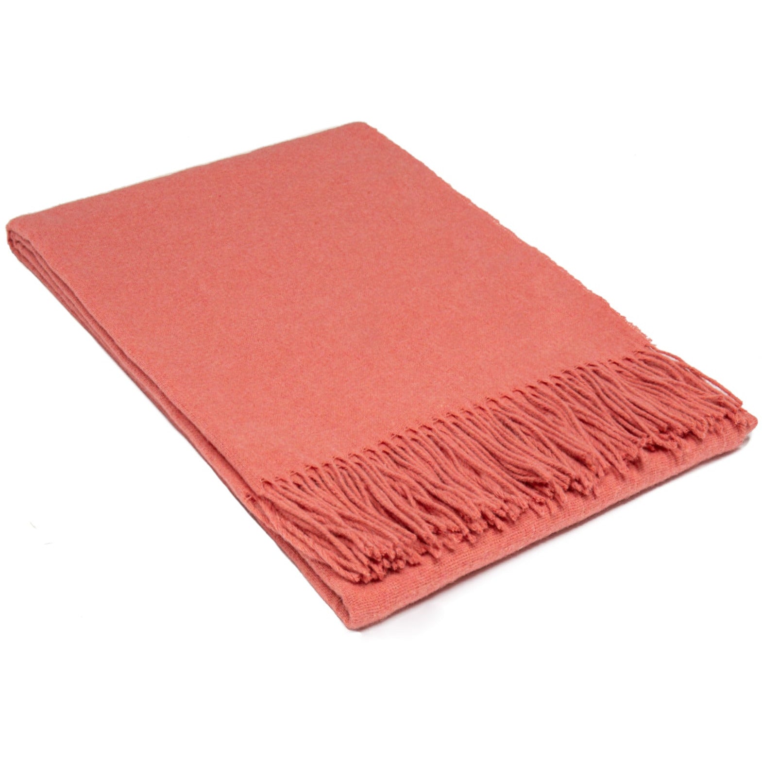 Paddington Throw - Fine Wool Blend - Peach