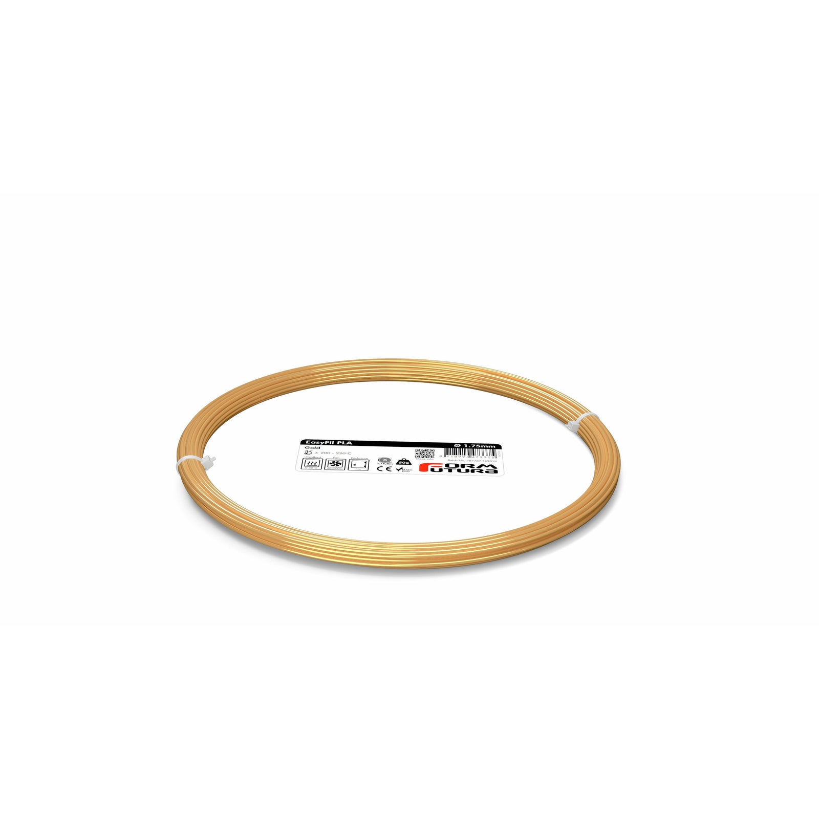 PLA Filament EasyFil PLA 1.75mm Gold 50 gram 3D Printer Filament