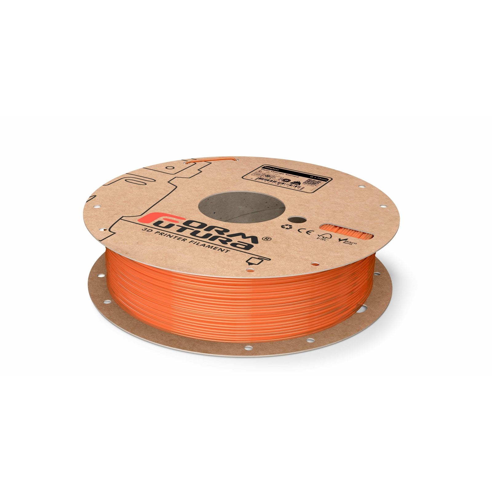 PETG Filament HDglass 1.75mm Fluor Orange Stained 750 gram 3D Printer Filament