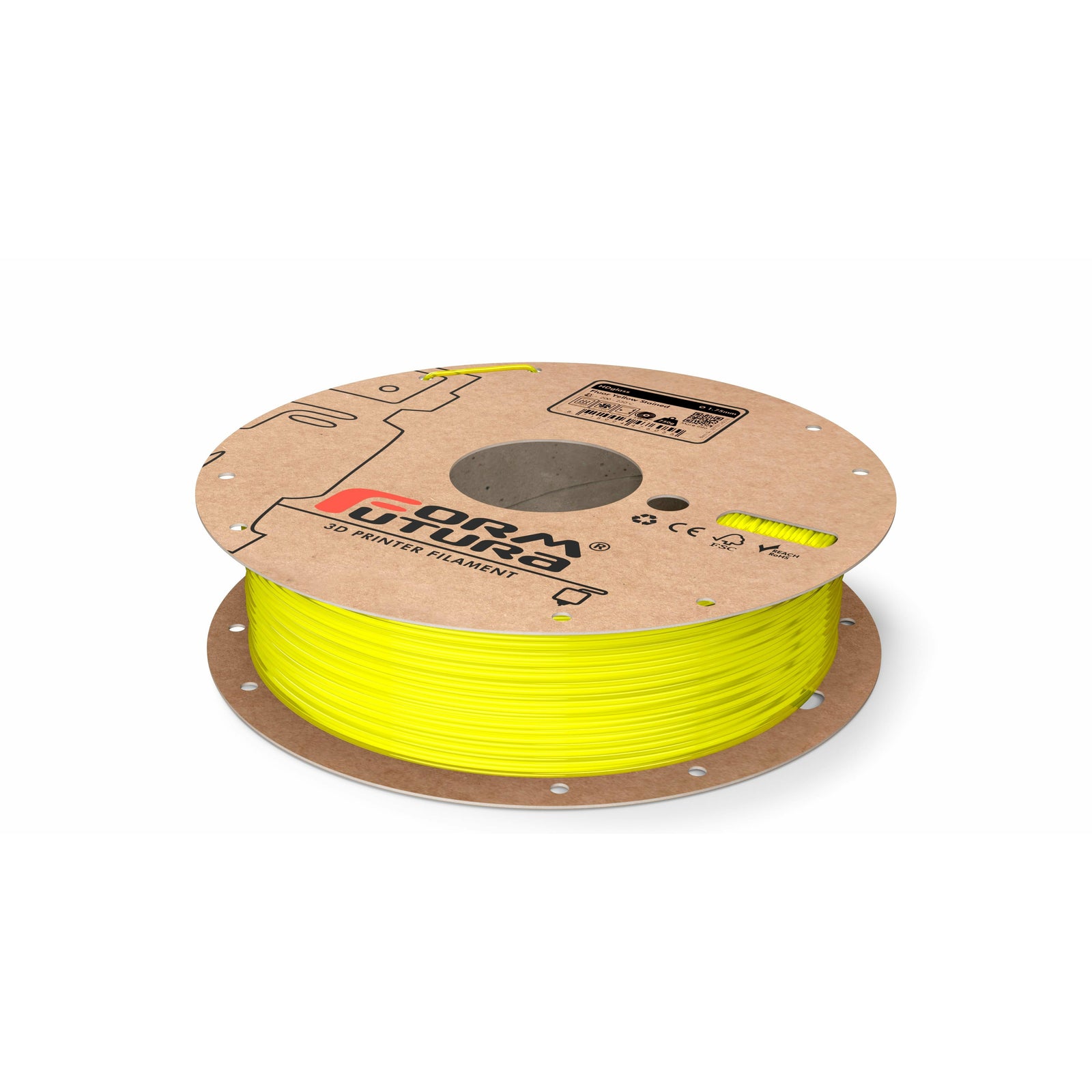 PETG Filament HDglass 1.75mm Fluor Yellow Stained 750 gram 3D Printer Filament