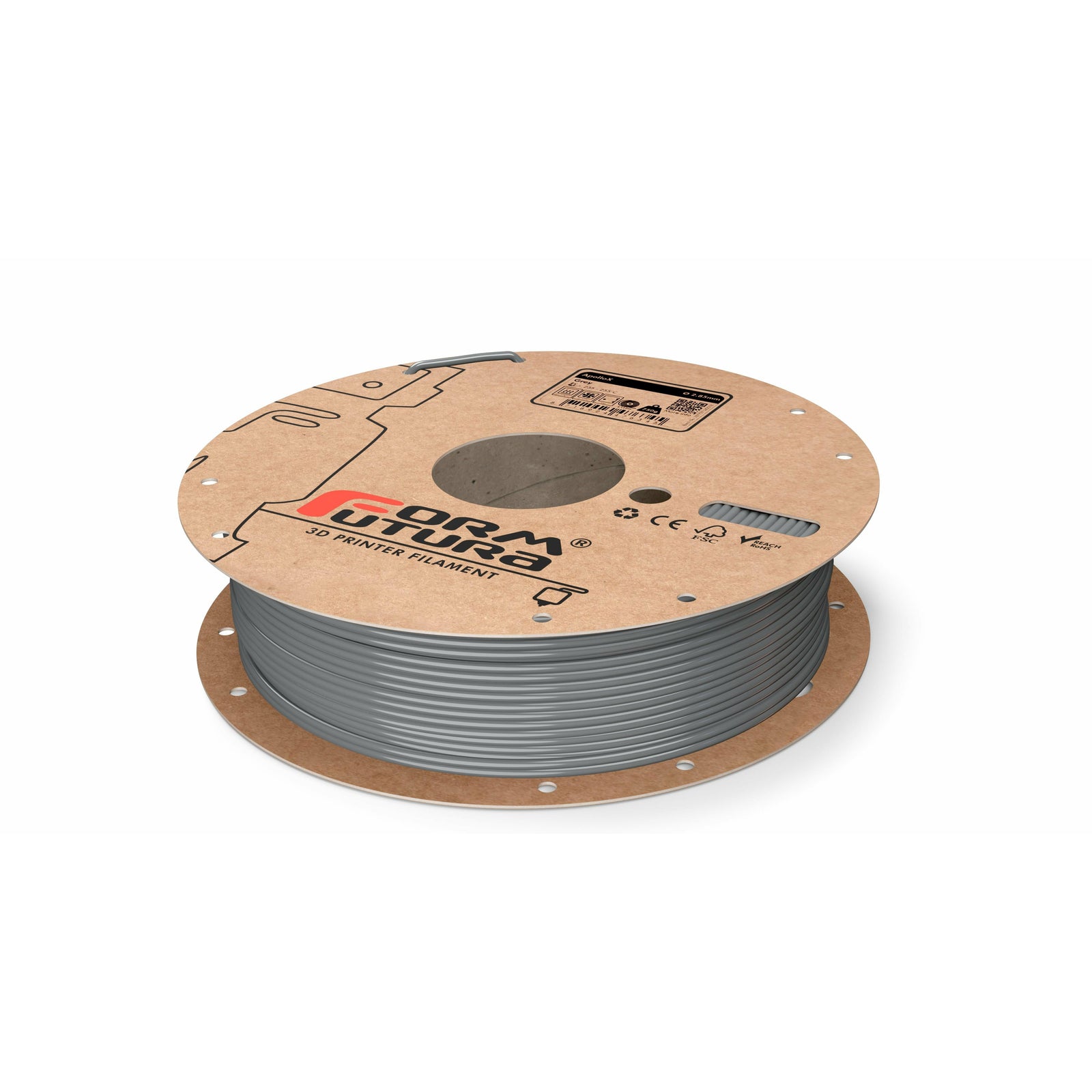 ASA Filament ApolloX 2.85mm Grey 750 gram 3D Printer Filament