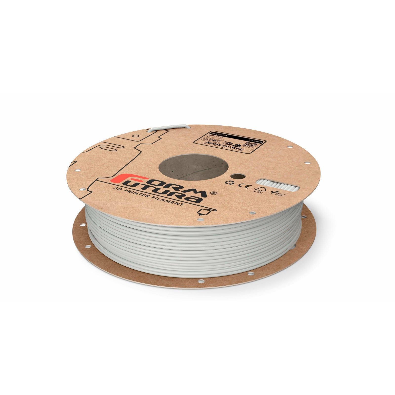 PLA Filament EasyFil PLA 2.85mm Light Grey 750 gram 3D Printer Filament