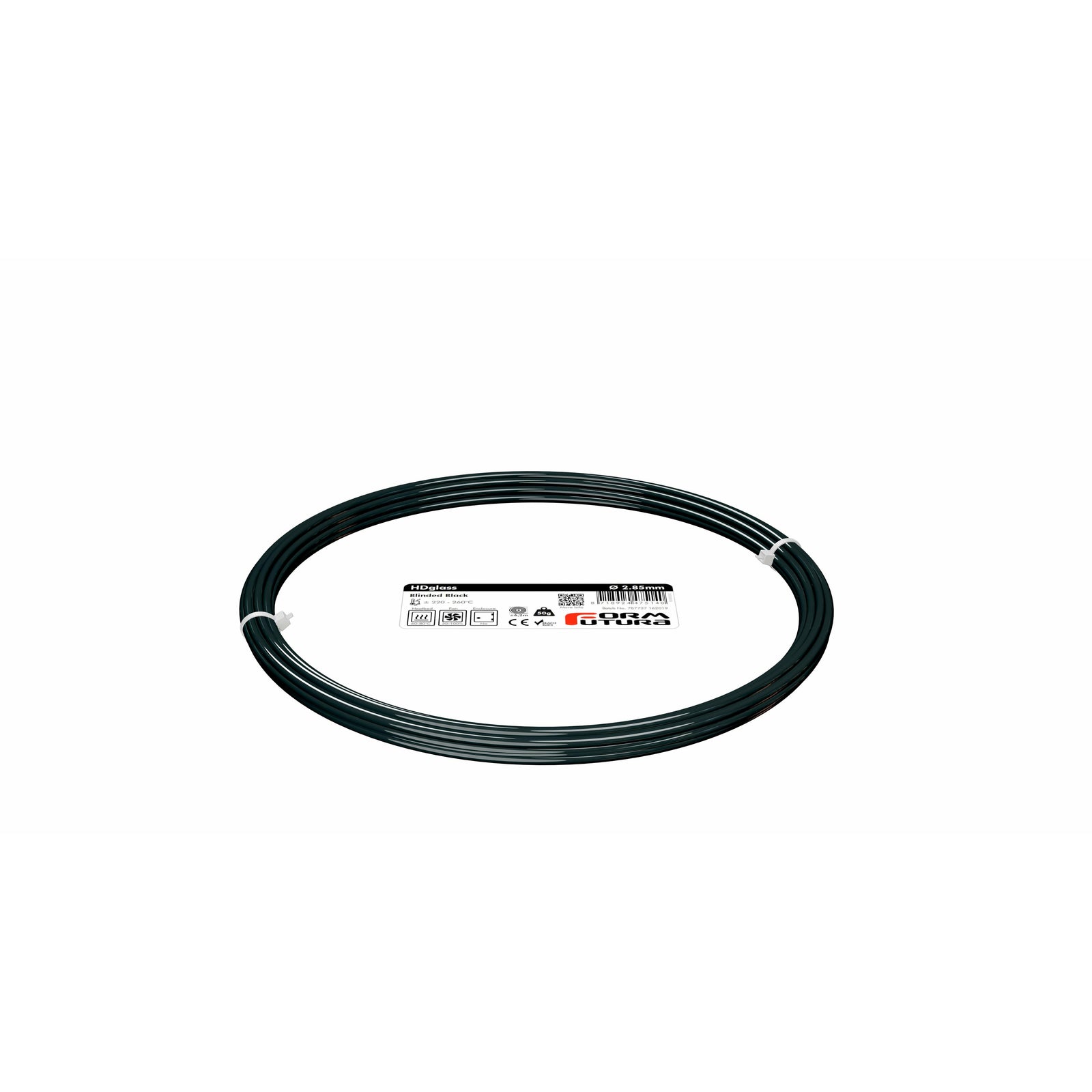 PETG Filament HDglass 2.85mm Blinded Black 50 gram 3D Printer Filament