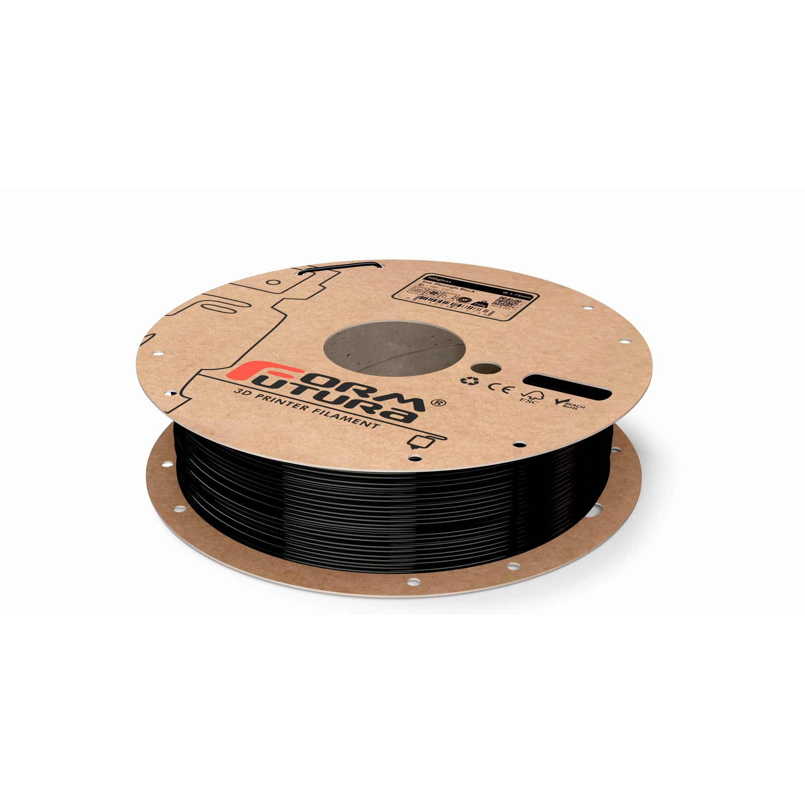 PETG Filament HDglass 2.85mm See Through Black 750 gram 3D Printer Filament