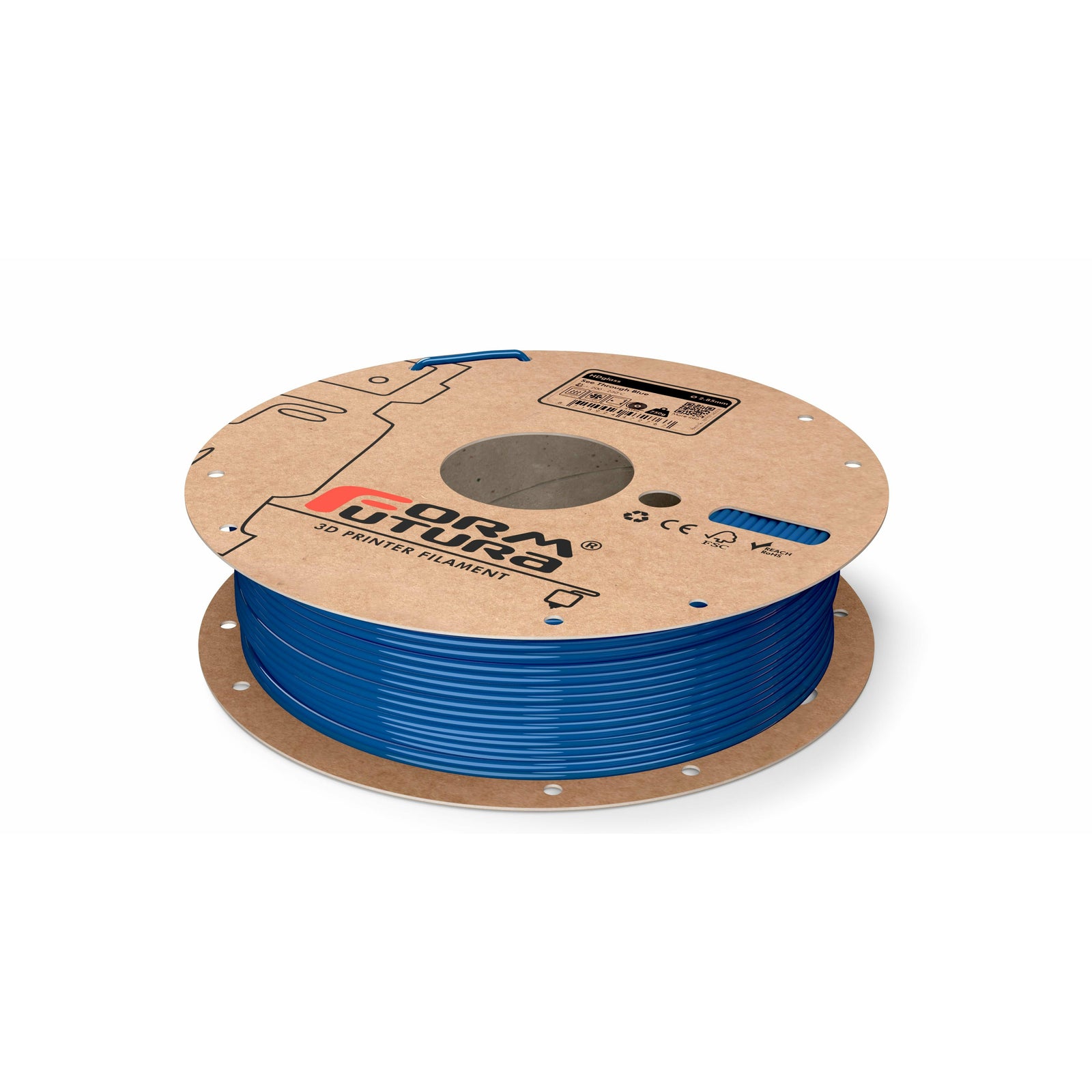 PETG Filament HDglass 2.85mm See Through Blue 750 gram 3D Printer Filament