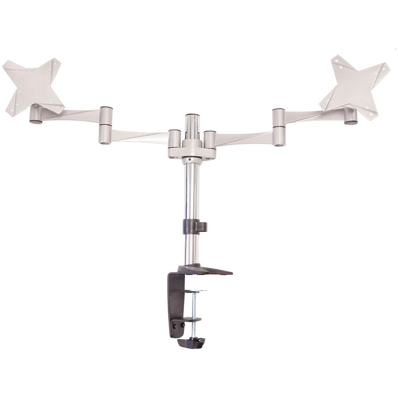 Astrotek Dual Monitor Arm Desk Mount Stand 43cm for 2 LCD Displays 21.5&quot; 22&quot; 23.6&quot; 24&quot; 27&quot; 8kg 30