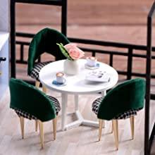 Dollhouse Miniature with Furniture Kit Plus Dust Proof and Music Movement - Cozy time (Valentine's Day Gift Idea)