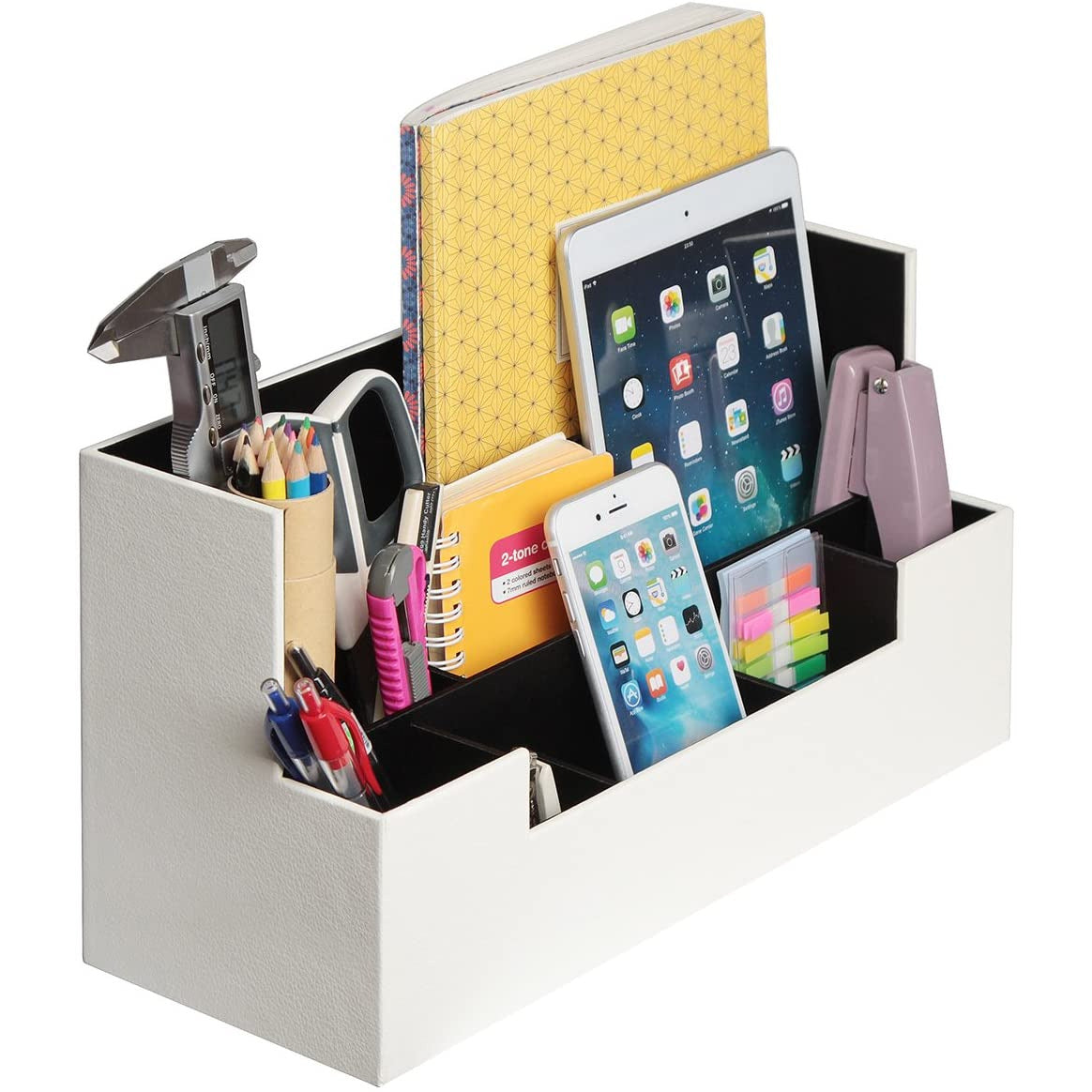 Desk Supplies Office Organizer Caddy (White)